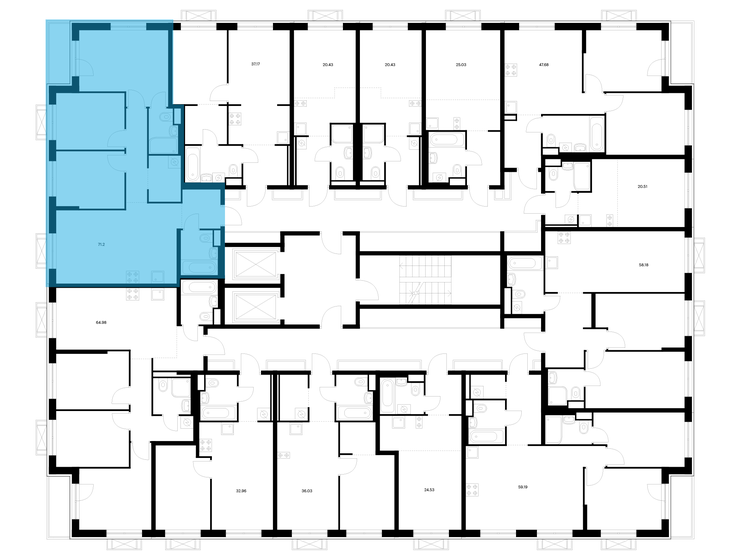 71,9 м², 3-комнатная квартира 13 855 254 ₽ - изображение 30