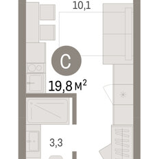 Квартира 19,8 м², студия - изображение 3