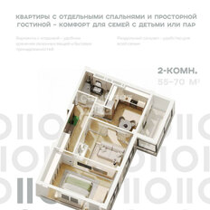 Квартира 56,7 м², 2-комнатная - изображение 3