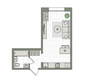 Квартира 26,4 м², студия - изображение 1