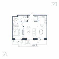 Квартира 83,4 м², 1-комнатная - изображение 2