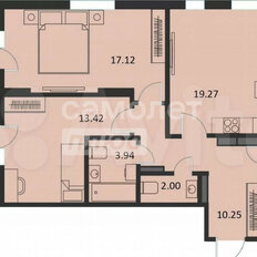 Квартира 70 м², 2-комнатная - изображение 3
