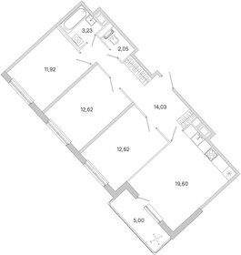 Квартира 78,6 м², 3-комнатная - изображение 1