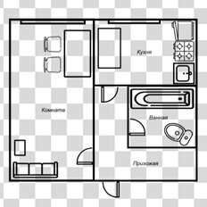 Квартира 29 м², 1-комнатная - изображение 2