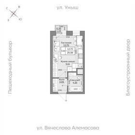 Квартира 25,4 м², 1-комнатная - изображение 1