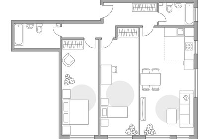 Квартира 103,2 м², 3-комнатная - изображение 1