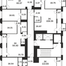 Квартира 108,3 м², 2-комнатная - изображение 3