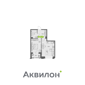 Квартира 41,4 м², 1-комнатная - изображение 1