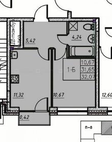 Квартира 32,2 м², 1-комнатная - изображение 1
