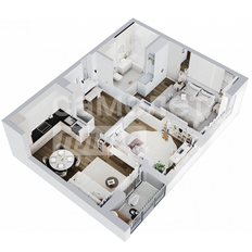 Квартира 66,4 м², 3-комнатная - изображение 3