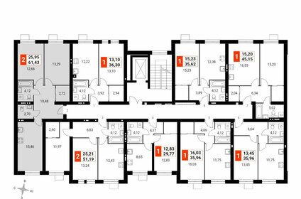 Квартира 61,4 м², 2-комнатная - изображение 2