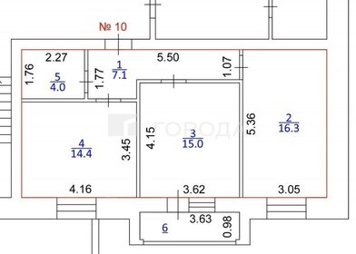 Квартира 60,3 м², 2-комнатная - изображение 1