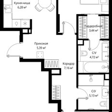 Квартира 80,5 м², 2-комнатная - изображение 3