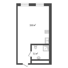 Квартира 22,5 м², студия - изображение 1
