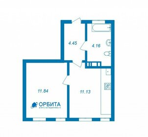 Квартира 36,1 м², студия - изображение 1