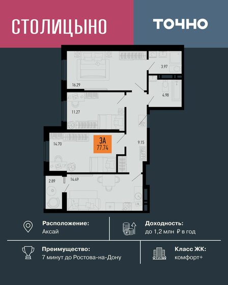 71,9 м², 4-комнатная квартира 13 344 640 ₽ - изображение 18