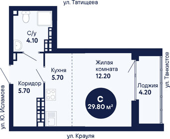 Квартира 30 м², студия - изображение 3