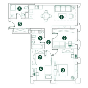 Квартира 91,3 м², 4-комнатная - изображение 2