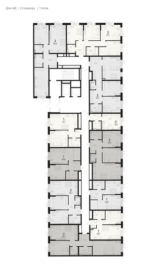 97,3 м², 2-комнатная квартира 14 108 500 ₽ - изображение 98