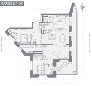 Квартира 102,2 м², 3-комнатная - изображение 1