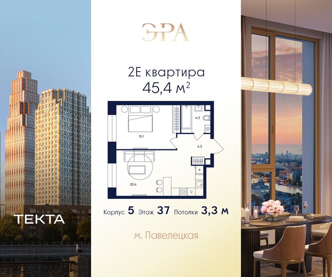 40,7 м², 2-комнатная квартира 39 857 512 ₽ - изображение 25