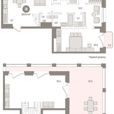 Квартира 203,1 м², 3-комнатная - изображение 3