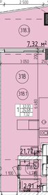 Квартира 32 м², студия - изображение 1