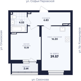 Квартира 39,6 м², 1-комнатная - изображение 3