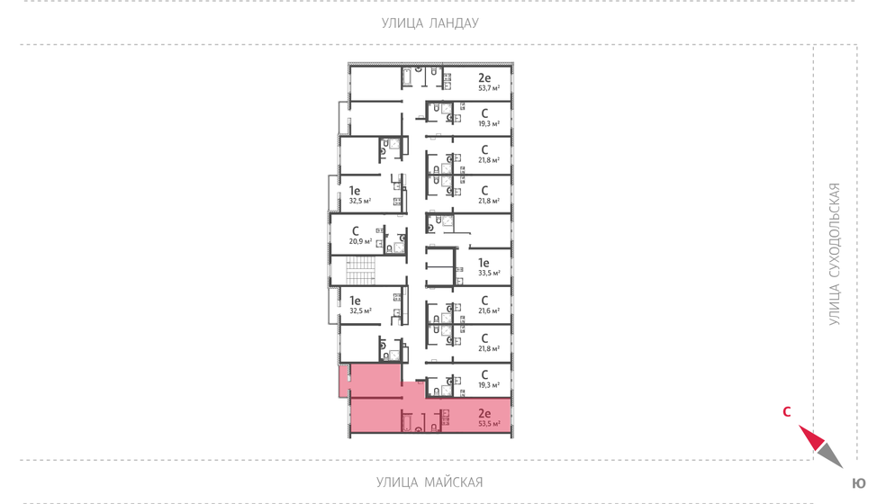 53,7 м², 2-комнатная квартира 8 323 500 ₽ - изображение 40