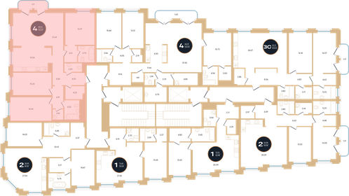 Квартира 133,3 м², 4-комнатная - изображение 1