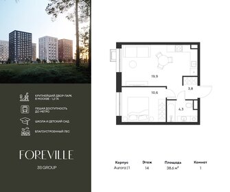 Квартира 38,6 м², 1-комнатная - изображение 1