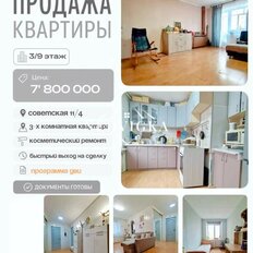 Квартира 64,5 м², 3-комнатная - изображение 1