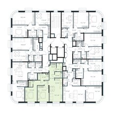 Квартира 67,9 м², 3-комнатная - изображение 3