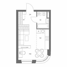 Квартира 31 м², 1-комнатная - изображение 3