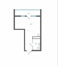 Квартира 25,5 м², студия - изображение 1