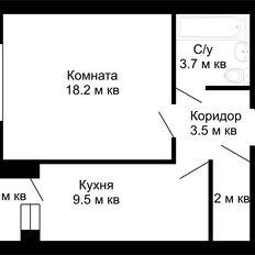 Квартира 39 м², 1-комнатная - изображение 3