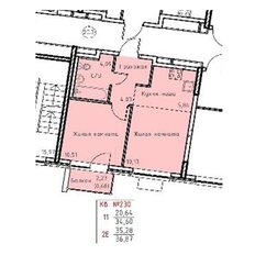 Квартира 35,3 м², 1-комнатная - изображение 3