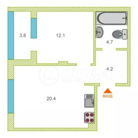 Квартира 45 м², 1-комнатная - изображение 1
