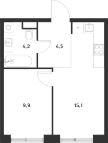 Квартира 33,7 м², 1-комнатная - изображение 1