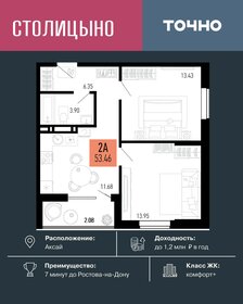 Квартира 53,5 м², 2-комнатная - изображение 1