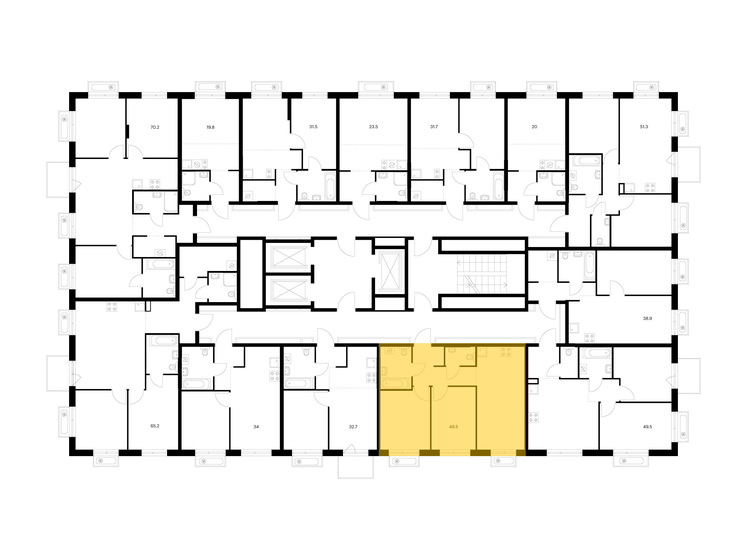 51,3 м², 2-комнатная квартира 9 023 670 ₽ - изображение 25