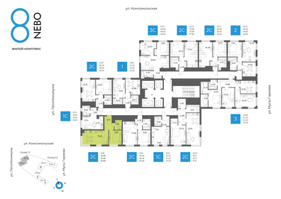 Квартира 38,9 м², 2-комнатная - изображение 2