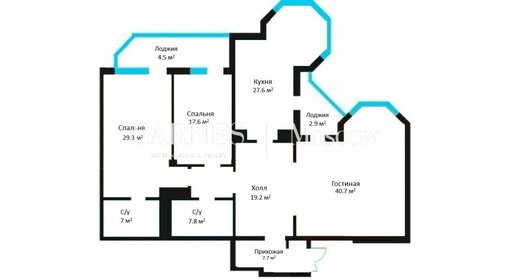 Квартира 168,7 м², 3-комнатная - изображение 5