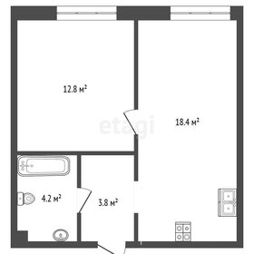 Квартира 39,2 м², 1-комнатная - изображение 1