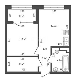 Квартира 38 м², 1-комнатная - изображение 1