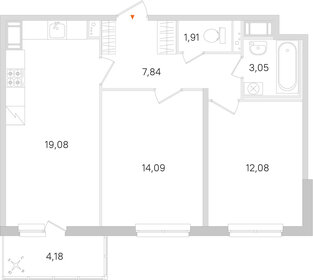 Квартира 59,3 м², 2-комнатная - изображение 1