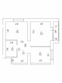 Квартира 84 м², 2-комнатная - изображение 2