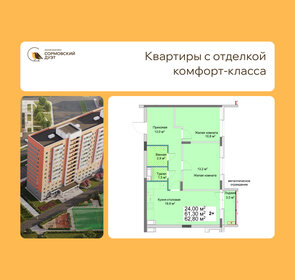 Квартира 62,8 м², 2-комнатная - изображение 1