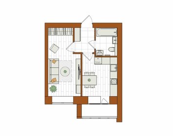 Квартира 35,3 м², 1-комнатная - изображение 1