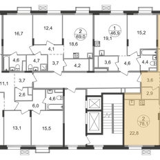 Квартира 78,1 м², 2-комнатная - изображение 2